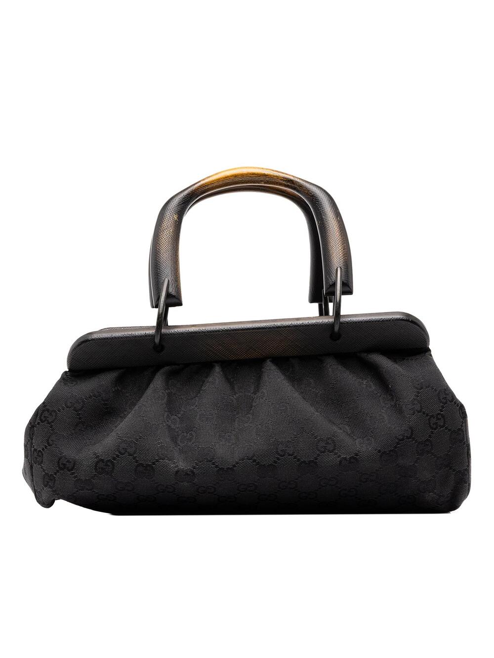 Gucci Gg Canvas Wood Frame Handbag Pre- #358272G71B